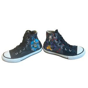 Converse Chuck Taylor Shoes High Top Batman The Joker Unisex SIZE 11.5 Kids